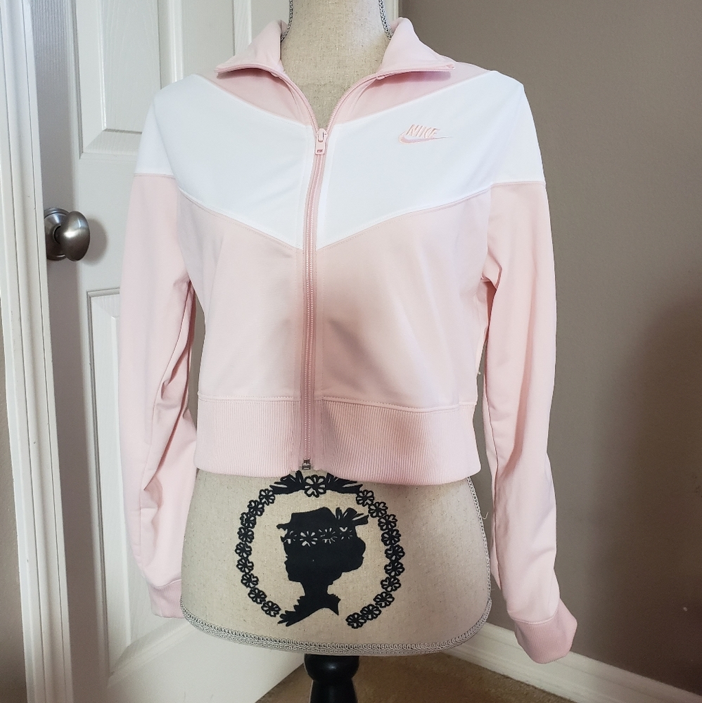 Nike pink crop top jacket